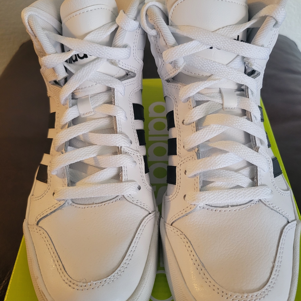 Adidas White High-Top Sneakers